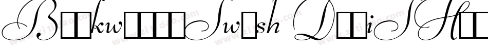BookwomanSwash DemiSH字体转换